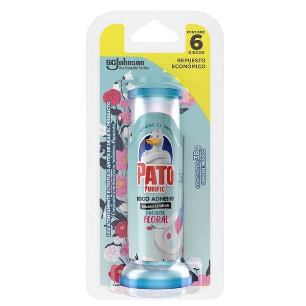 Discos Activos Floral Recarga 36 Ml ASEO Y LIMPIEZA PATO PURIFIC 
