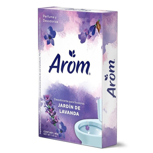 Pastilla Baño Wc Con Gancho Jardin Lavanda 40 Gr ASEO Y LIMPIEZA AROM 