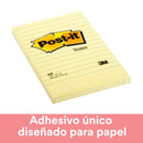 Nota Adhesiva Lineado Amarillo 660 Block 9.8 X 14.9 cm 1 Un X 100 Hojas OFICINA Y LIBRERIA 3M 
