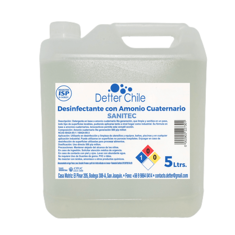 Limpiador Multiuso 5 Lt Sanitizante ASEO Y LIMPIEZA DICLEAN 