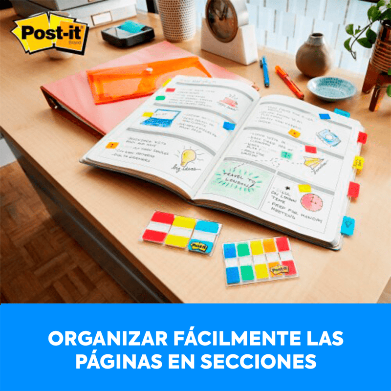 Banderitas Adhesivas Post It Durable 4 Colores Neón OFICINA Y LIBRERIA POST IT 