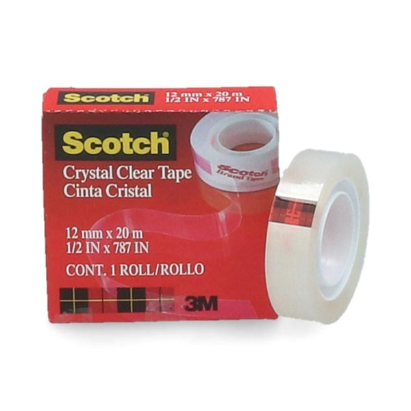 Cinta Adhesiva Transparente 12 Mm 20 Mt Cc1220 OFICINA Y LIBRERIA 3M 