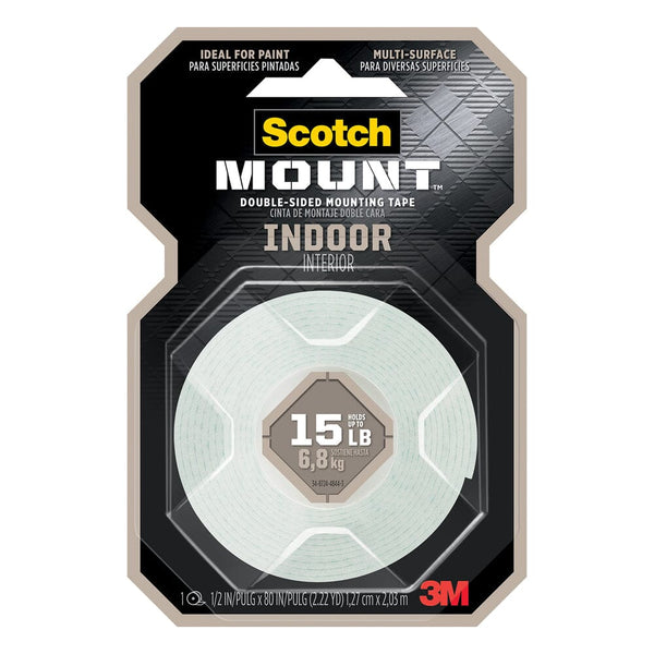 Cinta Adhesiva Montaje Doble Cara 13 Mm 2 Mt 110 Interior - Permanente OFICINA Y LIBRERIA SCOTCH 