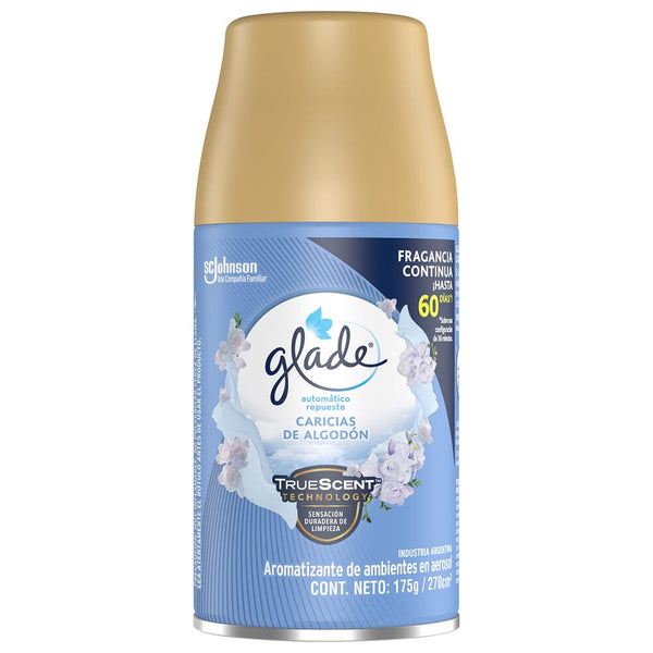 Desodorante Ambiental Automático Recarga 175 gr Caricias De Algodón GLADE 