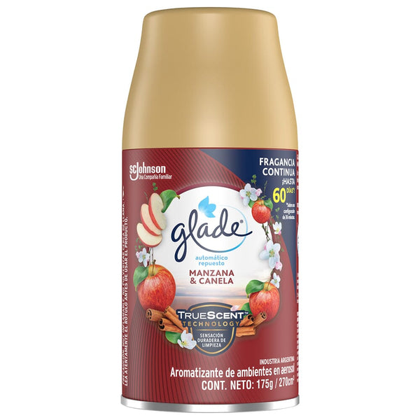 Desodorante Ambiental Automático Recarga 175 gr Manzana Canela GLADE 