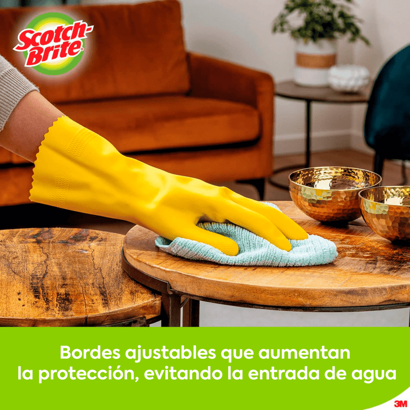 Guante Latex 491 Grueso Amarillo Talla L ASEO Y LIMPIEZA SCOTCH - BRITE 