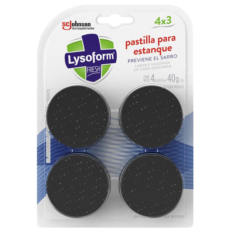 Desinfectante Inodoro Pastilla 4 Un Azul LYSOFORM 