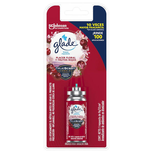 Desodorante Ambiental Aerosol Toque 12 cc Repuesto Rojos Frutos GLADE 