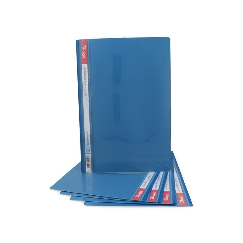 Carpeta Vinil Con Acco Clip Pigmentada Oficio Azul 5 Un OFICINA Y LIBRERIA DIMERC 