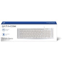 Teclado Alámbrico USB Blanco 115 Teclas TECNOLOGÍA DATACOM 