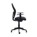 Silla Escritorio Q3 Ergonómica Respaldo Alto Con Brazo Negro OFICINA Y LIBRERIA CONTATTO 