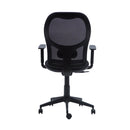 Silla Escritorio Q3 Ergonómica Respaldo Alto Con Brazo Negro OFICINA Y LIBRERIA CONTATTO 