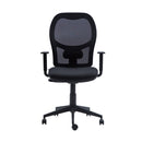 Silla Escritorio Q3 Ergonómica Respaldo Alto Con Brazo Negro OFICINA Y LIBRERIA CONTATTO 
