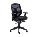 Silla Escritorio Identity Ergonomica Respaldo Medio Con Brazo Negro OFICINA Y LIBRERIA ONE SIT 