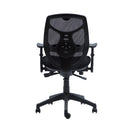 Silla Escritorio Identity Ergonomica Respaldo Medio Con Brazo Negro OFICINA Y LIBRERIA ONE SIT 