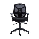 Silla Escritorio Identity Ergonomica Respaldo Medio Con Brazo Negro OFICINA Y LIBRERIA ONE SIT 