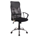 Silla Escritorio Berny Respaldo Alto Con Brazo Negro OFICINA Y LIBRERIA ONE SIT 