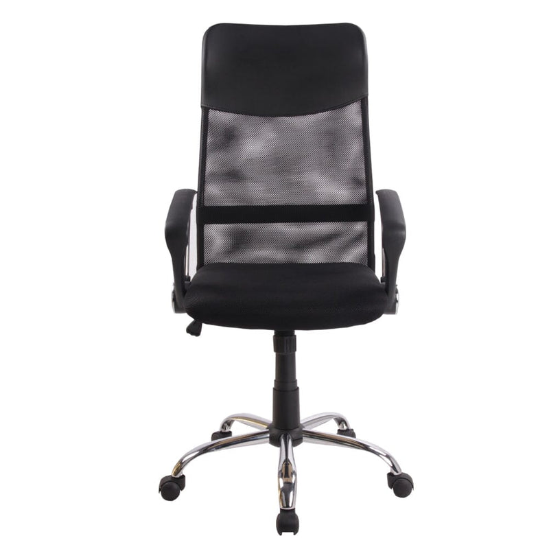 Silla Escritorio Berny Respaldo Alto Con Brazo Negro OFICINA Y LIBRERIA ONE SIT 