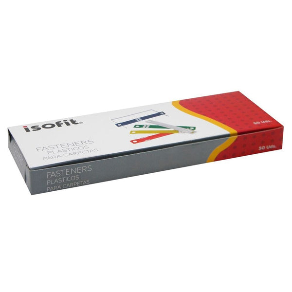 Accoclip Plástico Colores Surtidos Caja 50 Un OFICINA Y LIBRERIA ISOFIT 