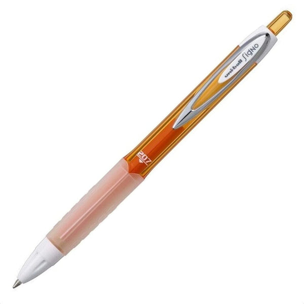 Lápiz tinta gel 0.7 retráctil 207F Naranjo OFICINA Y LIBRERIA UNIBALL 