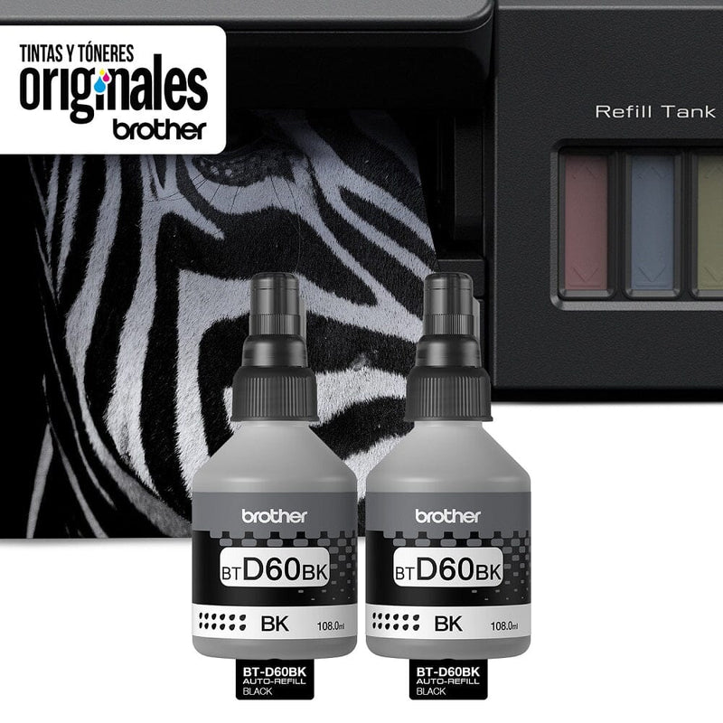 Pack 2 Botellas Negras Btd60Bk TECNOLOGÍA BROTHER 