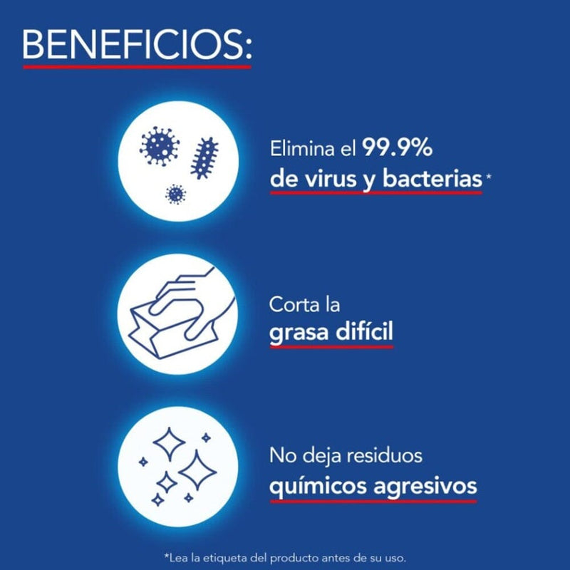 Limpiador Antigrasa Con Desinfectante 500 ml ASEO Y LIMPIEZA LYSOL 