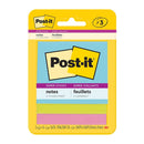 Nota Adhesiva 654 76 X 76 Mm 45 Hojas 3 Un Colores Aqua OFICINA Y LIBRERIA POST IT 