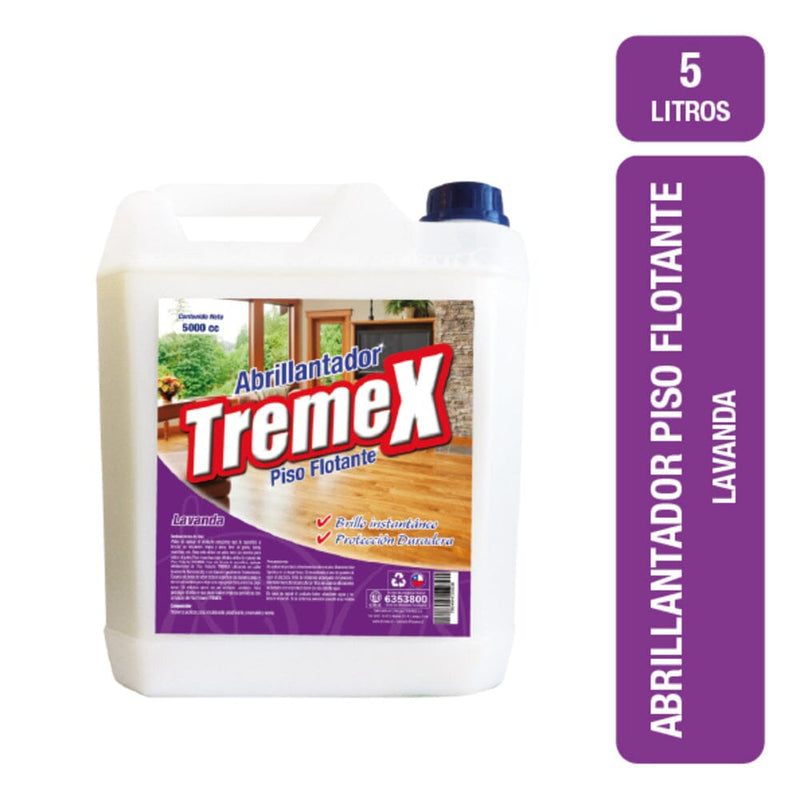 Abrillantador Piso Flotante Lavanda 5 Lt ASEO Y LIMPIEZA TREMEX 