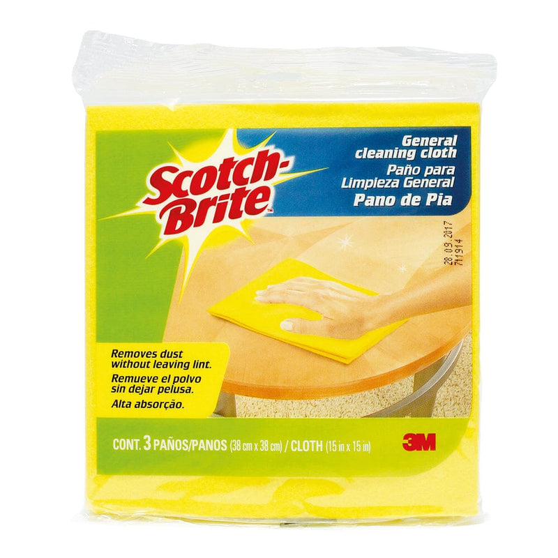 Paño Multiuso 3 Unidades Scotch-Brite ASEO Y LIMPIEZA 3M 