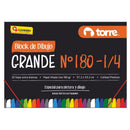 Block De Dibujo 180 1/4 Imagia 20 Hojas OFICINA Y LIBRERIA TORRE 