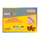 Carpeta Con Papel Entretenido 8 Hojas 16 Diseños OFICINA Y LIBRERIA ARTEL 