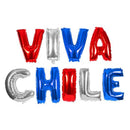 Globo Metálico 16" Viva Chile Tricolor COTILLON FESTIVITY 