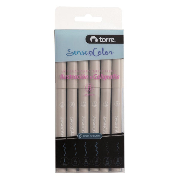 Set Marcadores Artisticos Soc 6 Un TORRE 