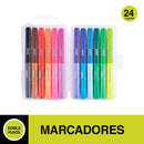 Marcador Permanente Fino Doble Punta 24 Un OFICINA Y LIBRERIA ADIX 