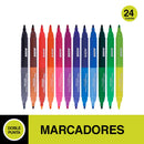 Marcador Permanente Fino Doble Punta 24 Un OFICINA Y LIBRERIA ADIX 