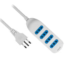 Alargador Múltiple 4 Posiciones Blanca 3 Mt TECNOLOGÍA PHILCO 