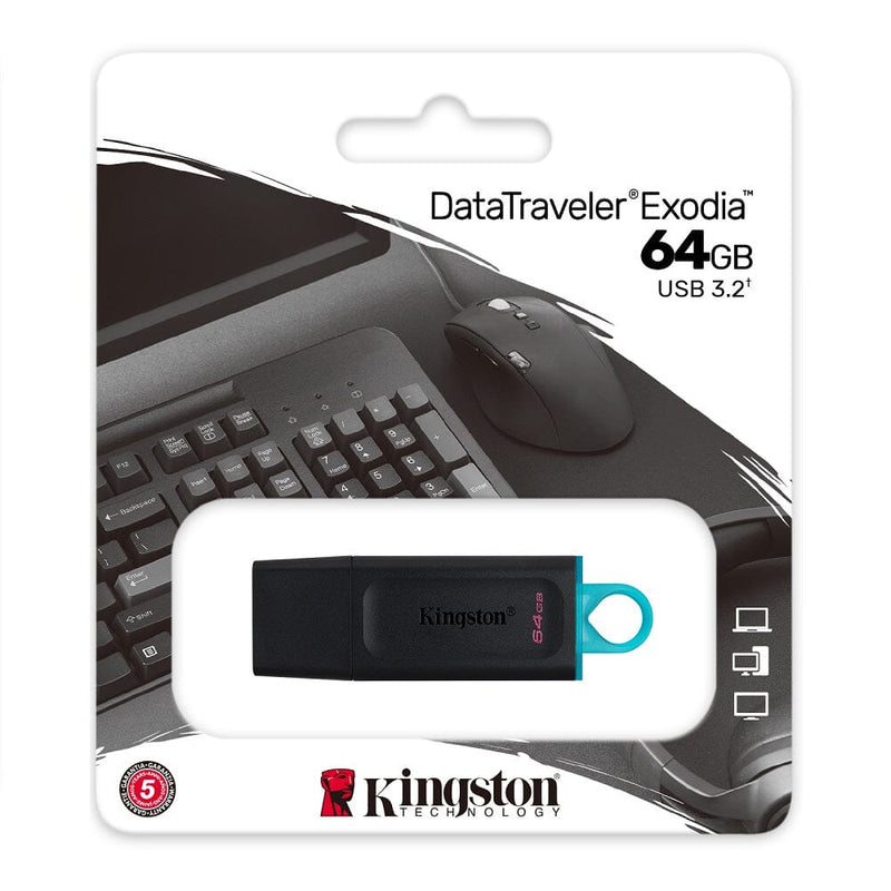 Pendrive 64 Gb Usb 3.2 Dt Exodia TECNOLOGIA KINGSTON 