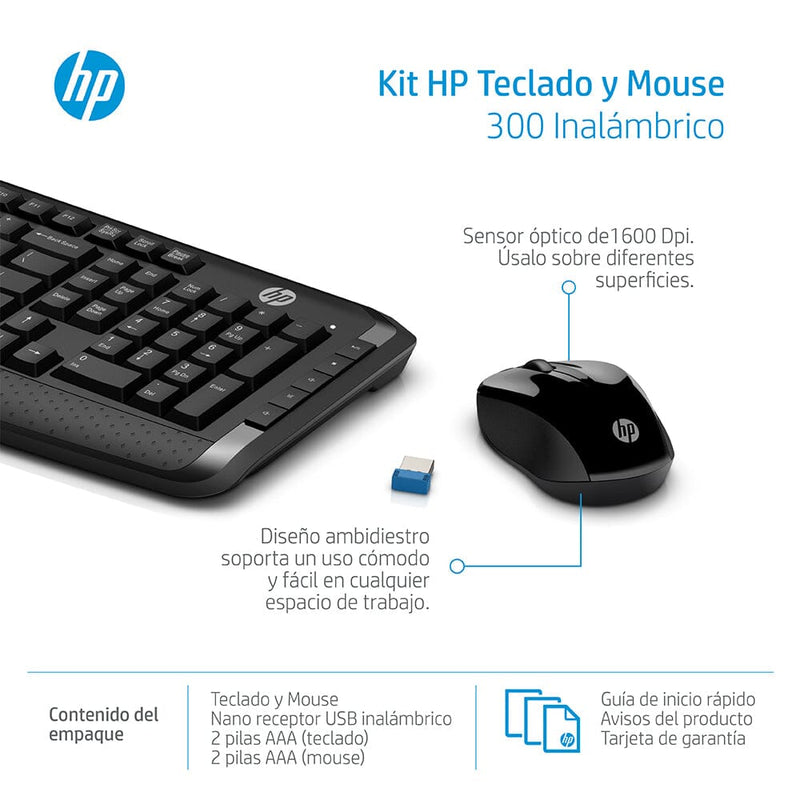 Combo Teclado Mouse Inalámbrico 3Ml04Aa