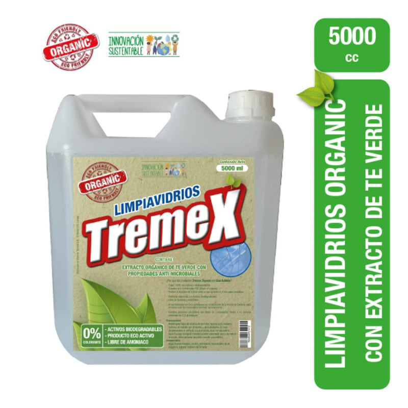 Limpiavidrios Orgánico 5 Lt ASEO Y LIMPIEZA TREMEX 