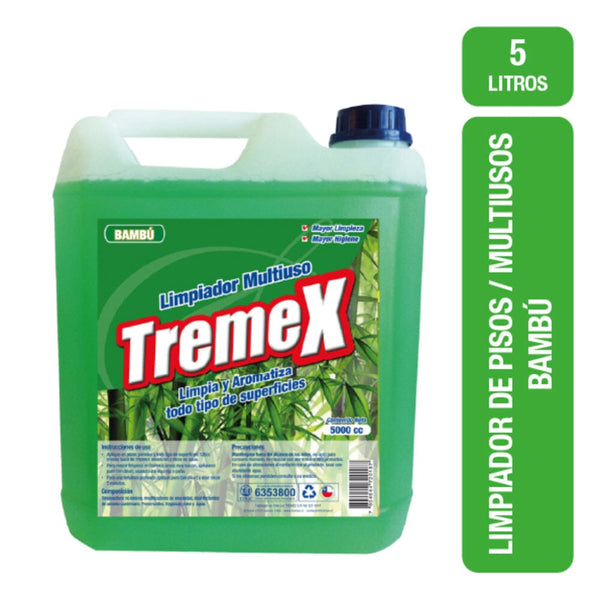 Limpiador Piso Aroma Bambú 5 Lt ASEO Y LIMPIEZA TREMEX 