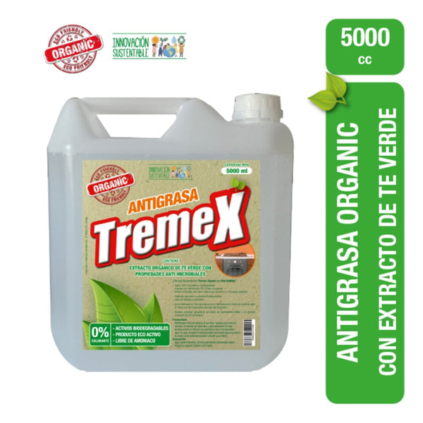 Limpiador Antigrasa Orgánico 5 Lt ASEO Y LIMPIEZA TREMEX 