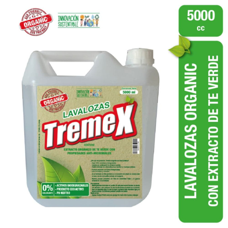 Lavalozas Orgánico Limón 5 Lt ASEO Y LIMPIEZA TREMEX 
