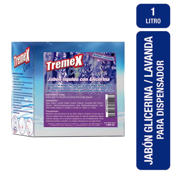 Jabón Liquido Sachet Lavanda 1 Lt CUIDADO PERSONAL TREMEX 