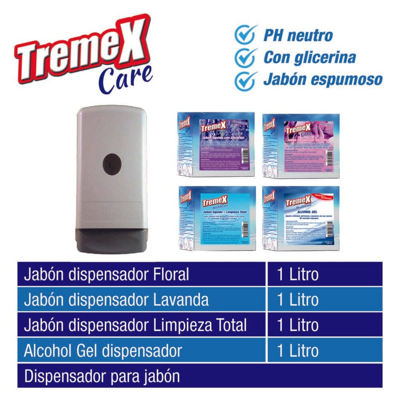 Jabón Liquido Sachet Floral 1 Lt CUIDADO PERSONAL TREMEX 