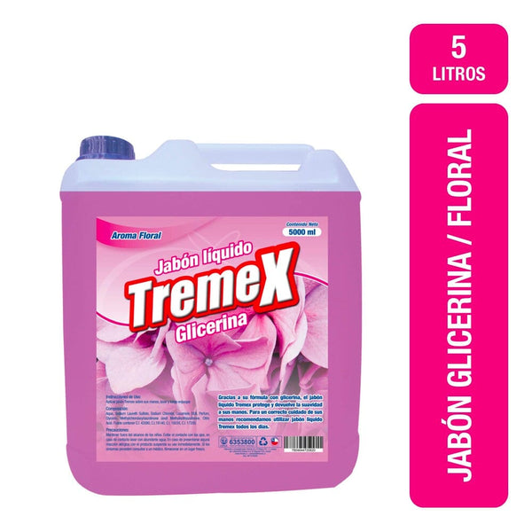 Jabón Liquido Con Glicerina Floral 5 Lt CUIDADO PERSONAL TREMEX 