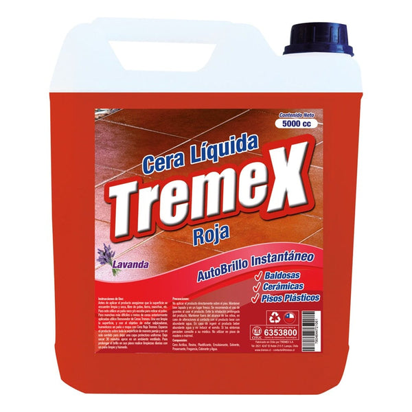 Cera Líquida Autobrillo Roja 5 Lt ASEO Y LIMPIEZA TREMEX 