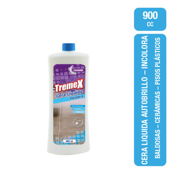 Cera Liquida Autobrillo Incolora 900 Cc ASEO Y LIMPIEZA TREMEX 