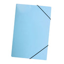 Carpeta Con Elástico Estándar Oficio Carta Celeste Pastel OFICINA Y LIBRERIA LAVORO 