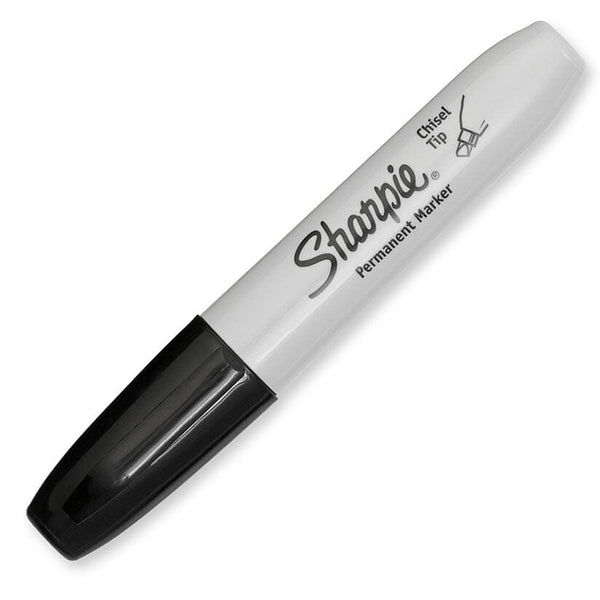Marcador Permanente Punta Biselada Negro Chisel OFICINA Y LIBRERIA SHARPIE 