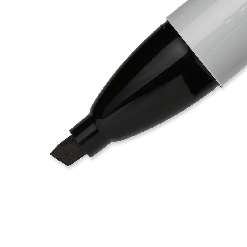 Marcador Permanente Punta Biselada Negro Chisel OFICINA Y LIBRERIA SHARPIE 